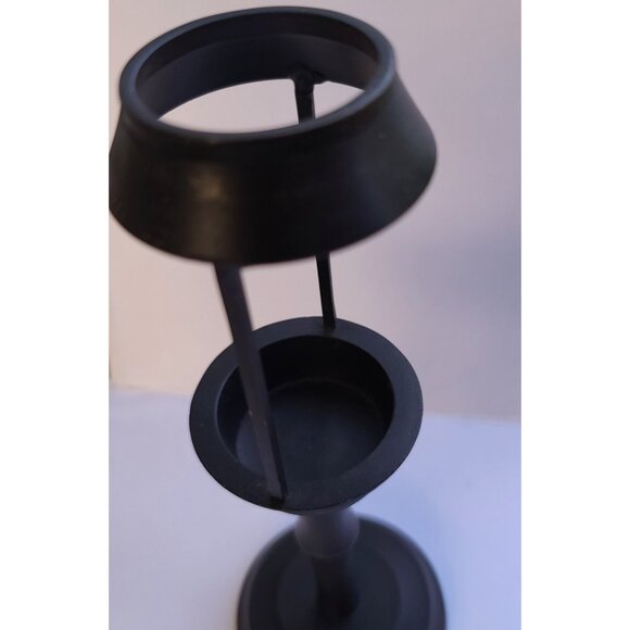 Pottery Barn Dark Bronze Metal Pedestal Votive Candle Holder 9.5 in Tall - Picture 3 of 5